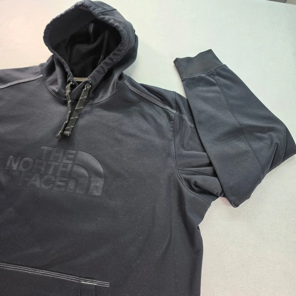 The North Face Mountain Athletics Mens Black Fleece Pullover Hoodie Training L